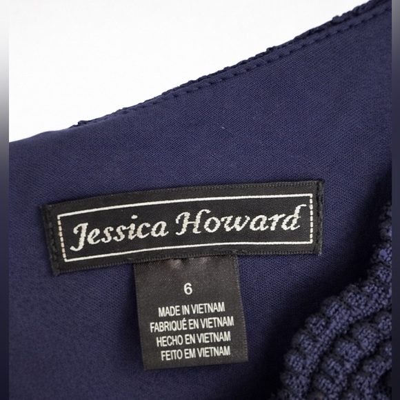Jessica Howard Navy Blue Formal Dress – Size 6 - Picture 4 of 4